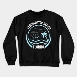 Clear Water Beach - Tranquil Coastal Escape Crewneck Sweatshirt